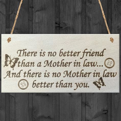 Check spelling or type a new query. Best Mother In Law Hanging Wooden Plaque Friendship Gift Sign