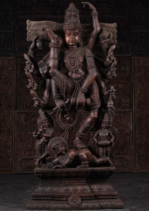 Ravana was a fierce devotee of shiva and there are many shiva, whose dance of tandava is in tune with the series of loud sounds of drum making the. Wooden Dancing Tandava Shiva with 12 Arms 78" (#98w18 ...