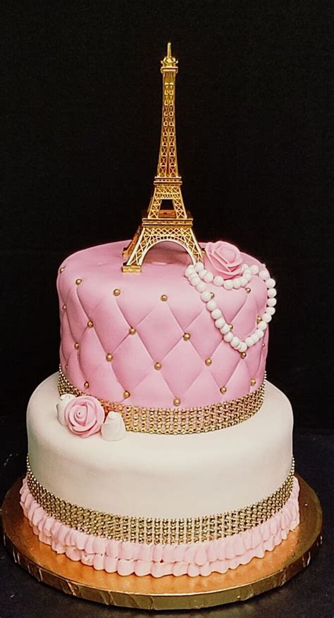 Seventeen can be sweet, too! Paris Birthday Cake Paris Themed Birthday Cake For A 13 ...
