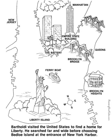 Popular halloween coloring pages, thanksgiving pages to color and fun christmas coloring pages too! Where is the Statue of Liberty located? - Coloring Pages too!