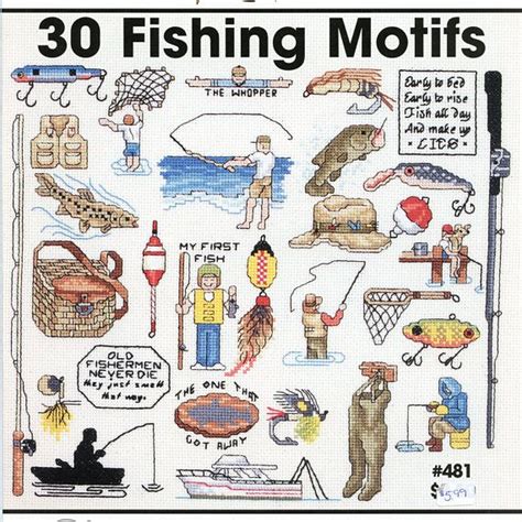 This extremely helpful video explains precisely how it's done, and will help you get. 30 Fishing Motif Cross stitch pattern -One Nighters ...