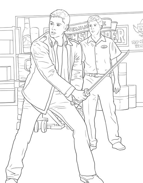 We are mostly fond of the boys for the things that they have endured throughout the seasons. Supernatural Coloring Pages at GetDrawings | Free download