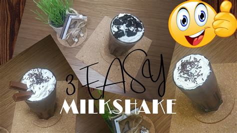 A sticky sweetener of choice; 3 EASY MILKSHAKE RECIPE | CHOCOLATE | KITKAT | OREO😋 How ...