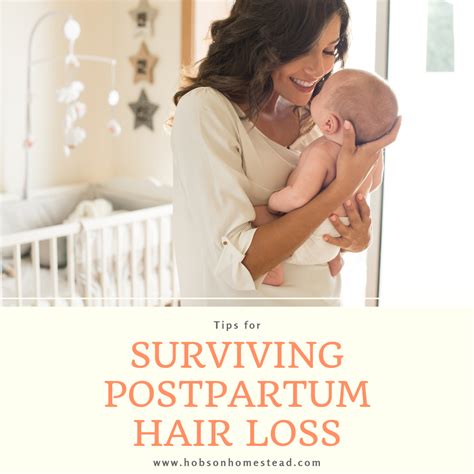 You won't experience permanent hair loss as a result. Tips for Surviving Postpartum Hair Loss | Hobson Homestead