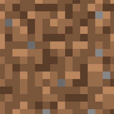 In minecraft, dirt is an item that you can not make with a crafting table or furnace. MineCraft Dirt Block Pattern