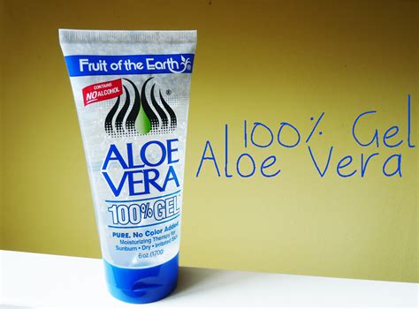 Of all the various aloe vera gel benefits, the most commonly known is for treating burns and various skin abrasions. Your favorite redhead: Fruit of the Earth Aloe Vera 100% Gel