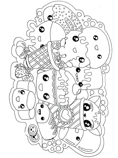 Kawaii coloring pages cute food. Cute Food coloring pages. Download and print Cute Food ...