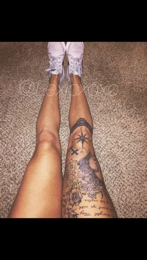 Black and white tattoo with dove, flowers and skull on the leg. Pin by Heather Green on Tattoos | Leg sleeve tattoo, Leg ...