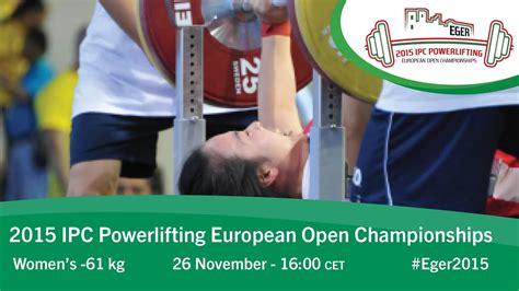 The world para powerlifting championships, known before 30 november 2016 as the ipc powerlifting world championships, is an event organized by the international paralympic committee (ipc). Women's -61 kg | 2015 IPC Powerlifting European Open ...