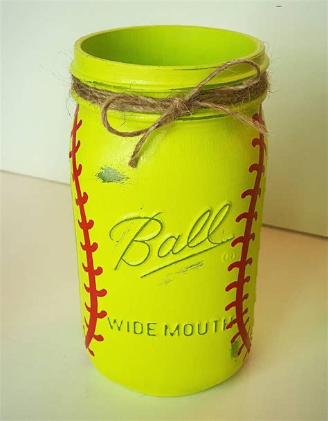 Maybe you would like to learn more about one of these? Softball Mason Jar - Softball Coach Gift - Softball Gifts ...