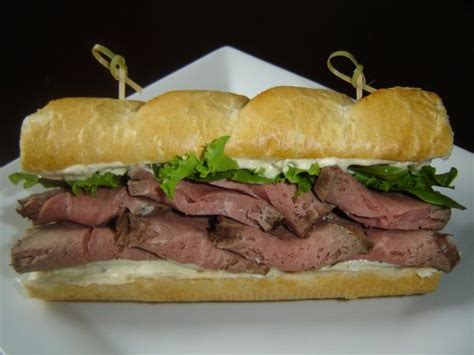 This is the piece of meat that filet mignon comes from so you know it's beef tenderloin doesn't require much in the way of spicing or sauces because the meat shines on its own. Beef and Horseradish Sauce Sandwich | Recipe