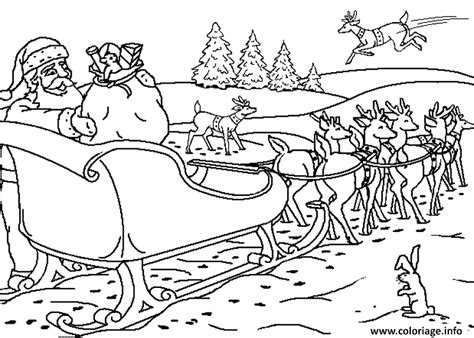 Coloriage Traineau Magique Pere Noel dessin