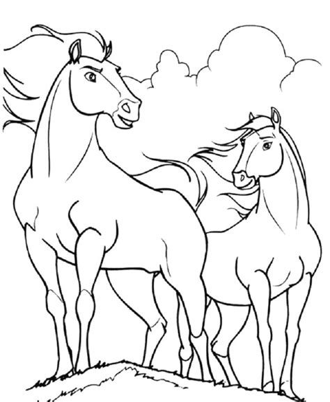 Easy spirit horse coloring pages. horse coloring pages of spirit (With images) | Horse ...