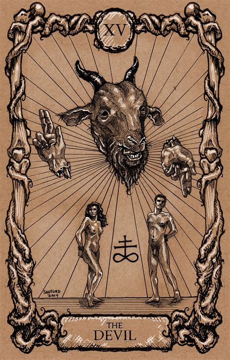 After you have brainstormed, you will need to choose your artwork and put it on your cards using hand drawings or a printing service. XV: The Devil. The first of many tarot cards I'll be ...