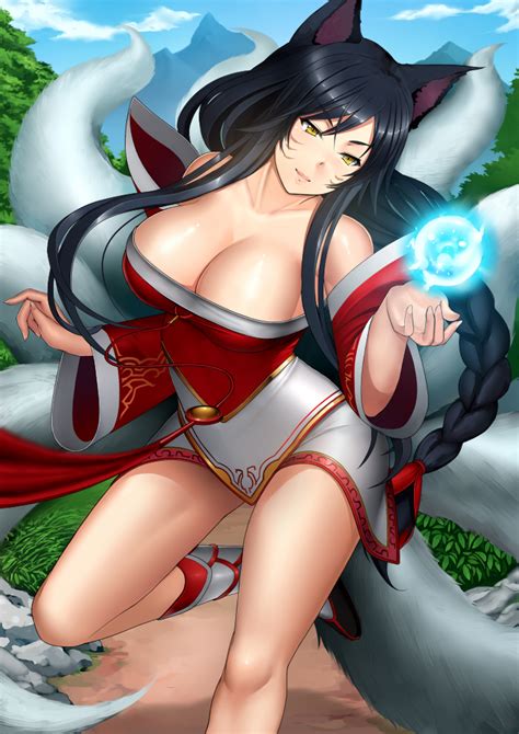 Maybe i made too much saturated. ahri (league of legends) drawn by metalbolic | Danbooru