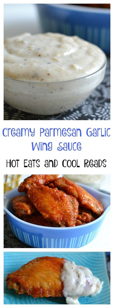 Serve chicken wings with sauce. ad Creamy Parmesan Garlic Buffalo Wing Dipping Sauce ...