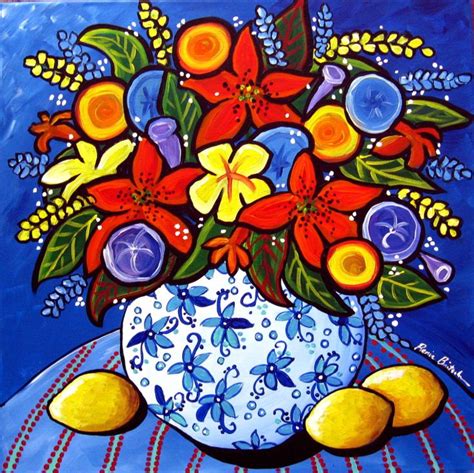 Maybe you would like to learn more about one of these? Flowers in a Blue and White Vase by Renie Britenbucher ...