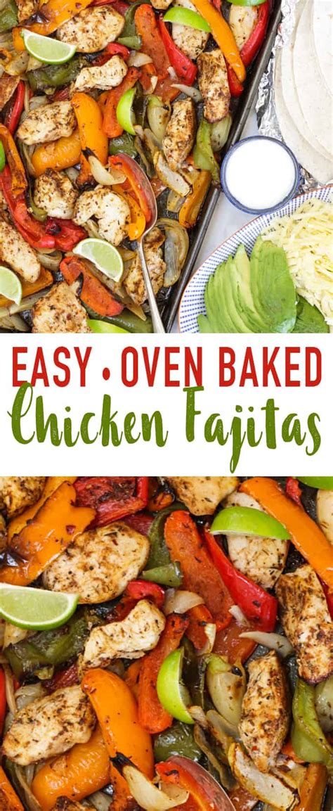 This search takes into account your taste preferences. Easy Baked Chicken Fajitas Recipe