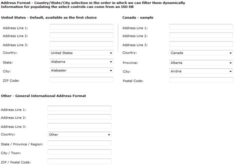 Check spelling or type a new query. Best pattern for international address forms? - User Experience Stack Exchange