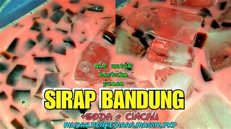 Masukkan pati gula melaka, kemudian tuangkan susu cair dengan perlahan. SIRAP BANDUNG SODA TAMBAH CINCAU|AIR BERBUKA PUASA MUDAH ...