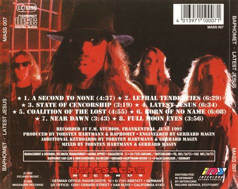 Our security software, in turn, provides users. Nightmare be thy Name: Baphomet - Latest Jesus (1992)