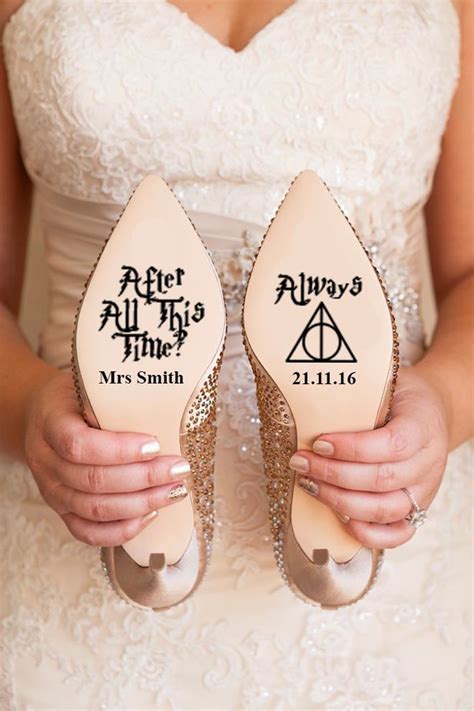 I solemnly swear to have a magical night. go the extra mile by naming your tables after the different houses in hogwarts: Wedding Quotes : Personalized Harry Potter themed decals for your wedding shoes! | Harry Potter ...