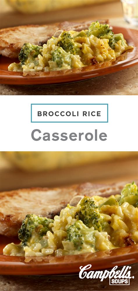 I doctored by lining pan with cooked wild rice before adding chicken/soup/broccoli. Broccoli Rice Casserole | Recipe in 2020 | Broccoli ...