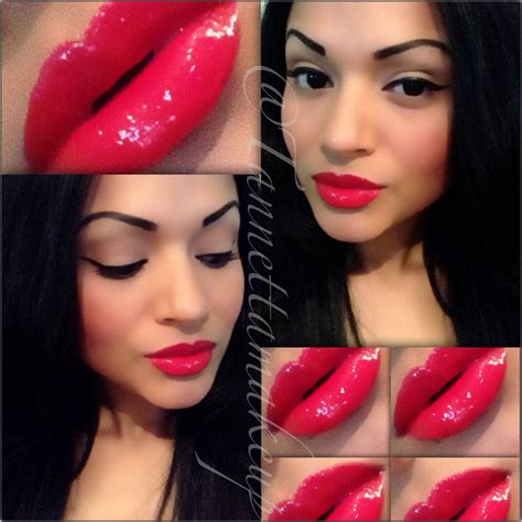 Glossy red lips | Beauty makeup, Beauty, Red lips