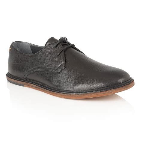 Leather derby shoes have long been a favorite footwear style for men, and with good reason. Buy men's Frank Wright Burley Black Leather Lace-Up Derby ...