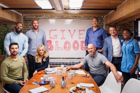 Create a league for friends or the office. Rugby stars brave the needle - NHS Blood Donation