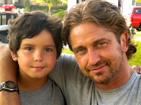 Gerard butler has been a very busy guy over the last few years. Gerard Butler and Noah Lomax on the set of Playing for ...