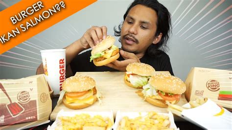 With burger king's extensive menu items, you can get just about anything you're craving for. Boleh percaya ke burger ikan SALMON ni? (mukbang malaysia ...