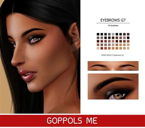 Welcome to the sims resource! GPME-GOLD F Eyebrows G7 at GOPPOLS Me » Sims 4 Updates