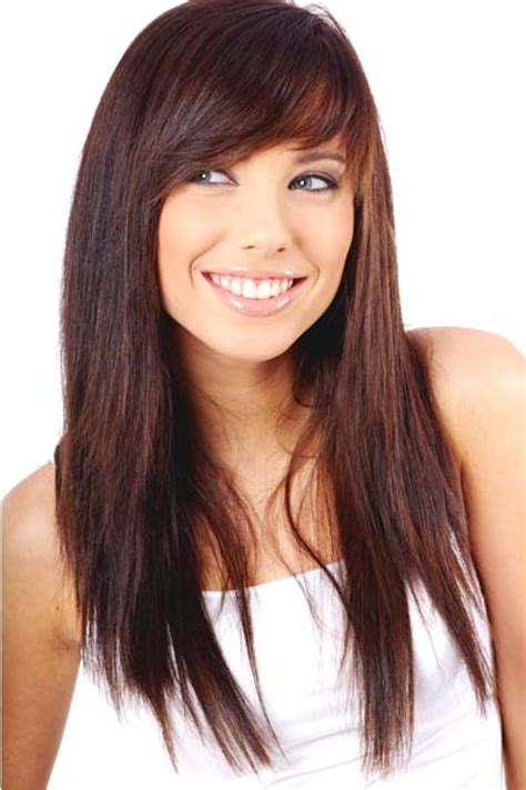 Our collection of cool hairstyles for long hair with bangs covers flattering options for each face we do believe that long tresses and a fringe is a badass combo. Long Straight Hair with Side Bangs | Hair ideas ...