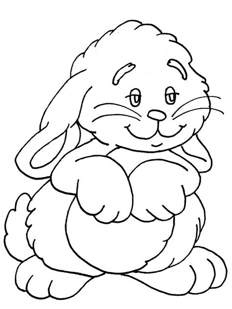 This coloring sheet features a pair of rabbit in the grass near the woods. Rabbit Coloring Pages - 321 Coloring Pages