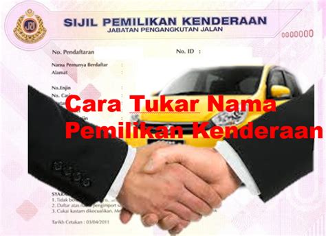 Cara tukar nama geran motor dan kereta. Macam Mana Nak Check Nama Pemilik Kenderaan