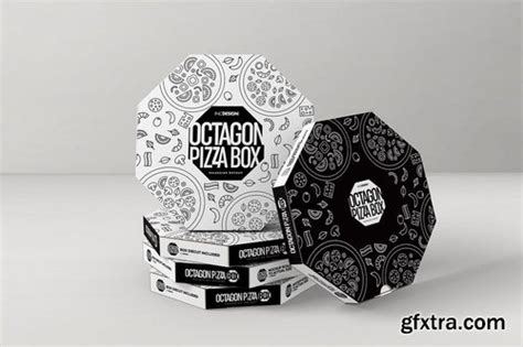 Free inslider box packaging mockup. Packaging Mockup Octagon Pizza Box » GFxtra