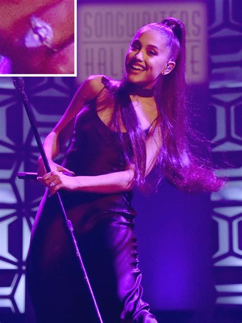 And while fans could not control their excitement, they were both impressed and intrigued by the engagement ring, gifted to her by fiance dalton gomez, a. Ariana Grande Flashes Her $100,000 Engagement Ring from ...