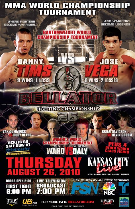 2020 is the twelfth year in the history of bellator mma, a mixed martial arts promotion based in the united states. Bellator 26 results, play-by-play