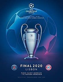 Borussia dortmund vs manchester city ucl quarter final leg 2. 2020年欧洲冠军联赛决赛 - 维基百科，自由的百科全书