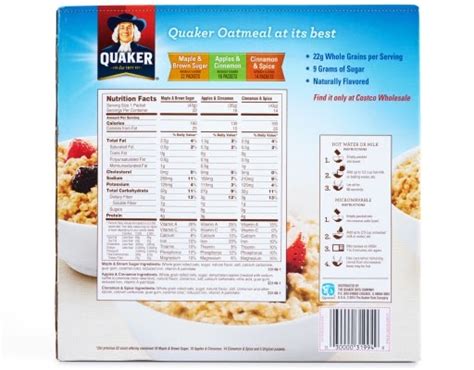 Happiness and nutrition come in a warm bowl of quaker oats. Quaker Oatmeal Nutrition Label - Product: Hot Cereals - Quaker Steel Cut Oats | QuakerOats.com