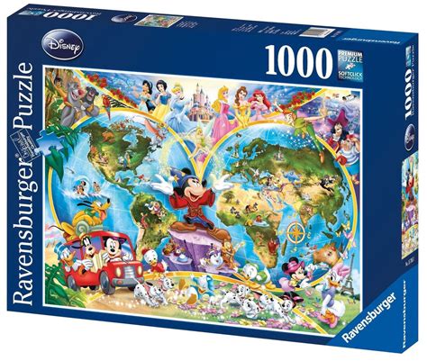 Our puzzles are a perfect way to relax after a long day or for family fun on a rainy day. Ravensburger Puzzle Disney World Map 1000pcs 157853 - 1a.lt