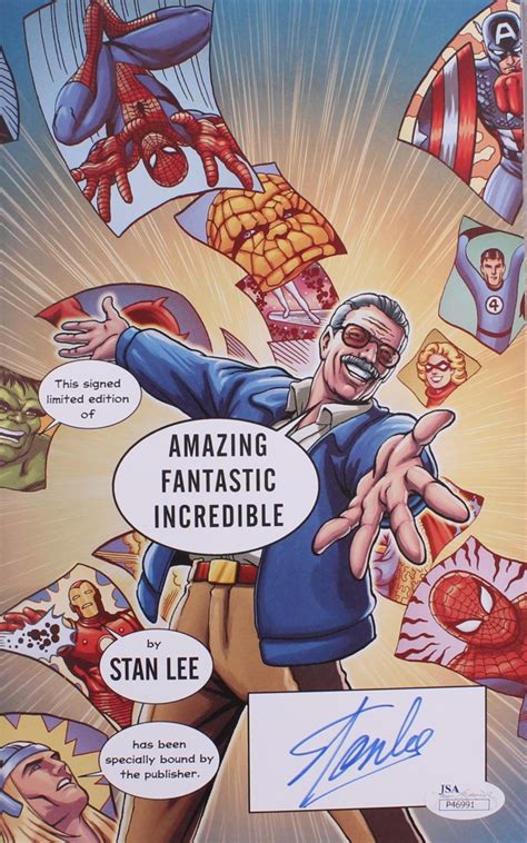 Introduction this book is for every boy and girl, every man and woman, who ever wanted to illustrate his or her very own comic strip. Stan Lee signed "Amazing Fantastic Incredible" Hardback ...