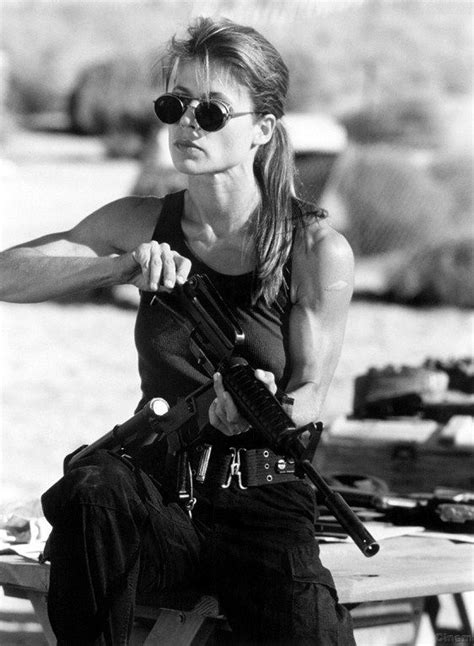 She is one of the most beautiful people i know. Linda Hamilton as Sarah Connor in the TERMINATOR series of ...