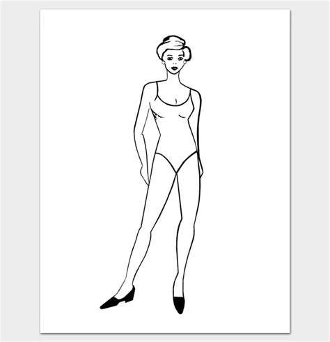 Maybe you would like to learn more about one of these? Female Body Outline Template - 9+ Printable Worksheets ...