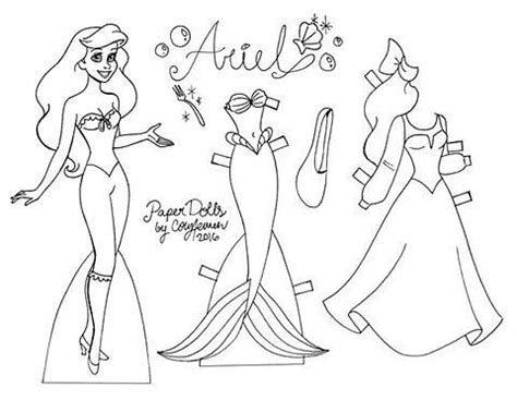 There are lots of things you can do to help your child develop and use these pages. Ariel is my latest coloring page paper doll!!! See and ...