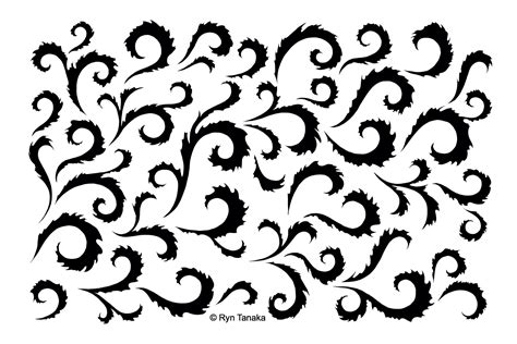 Designs by Ryn - Stencil - Floral Spirals (6