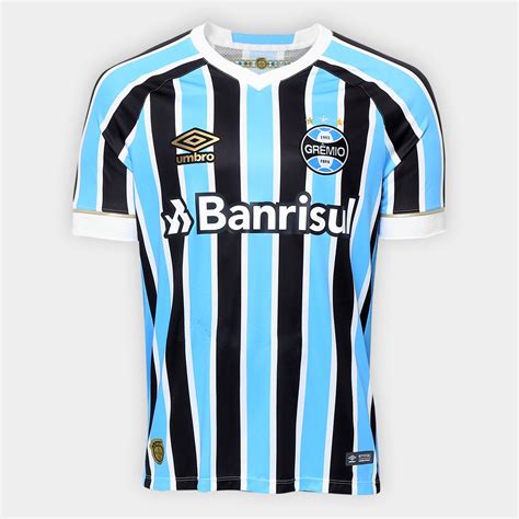 Cada um que veste a as cores da camisa do gremio são azul, preto e branco e curiosamente são as cores preferidas da. Camisa Grêmio I 18/19 s/n° Torcedor Umbro Masculina - Azul ...