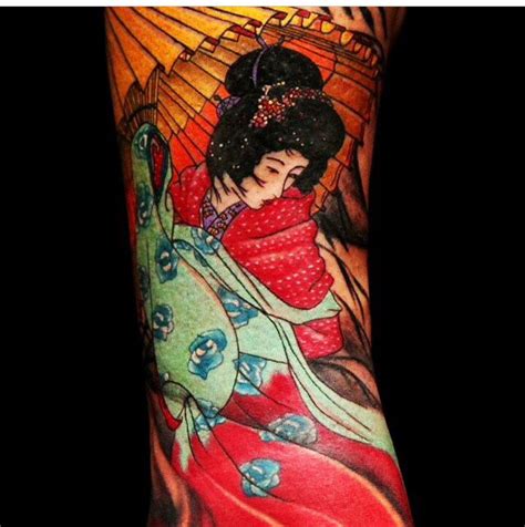 Check spelling or type a new query. Colorful Geisha done by Julia Carlson on one of the episodes of Ink Master Season 5 | Tatouage