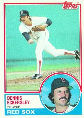 Buy boston sports tickets on ticketmaster. 1983 Topps Blog: #270 Dennis Eckersley - Boston Red Sox